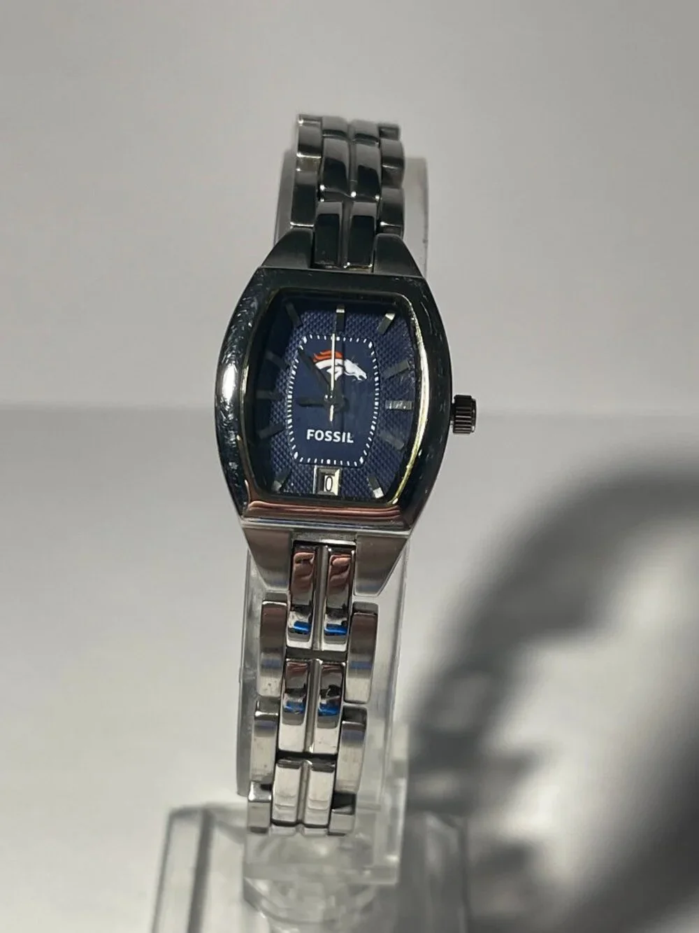Denver Broncos NFL Stainless-Steel Bracelet Watch by Fossil